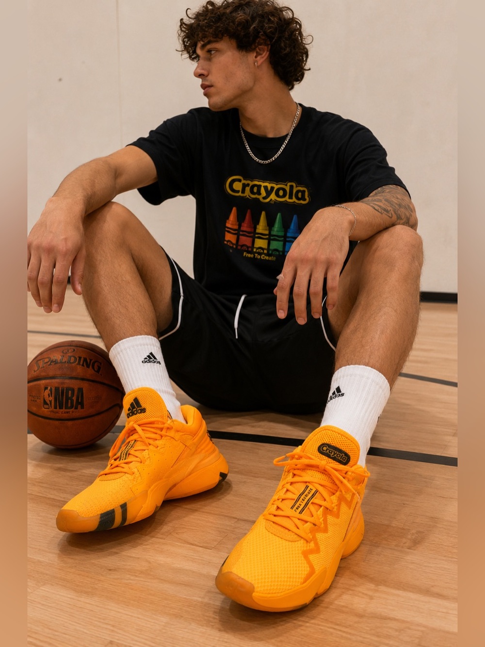 Adidas x Crayola Basketball Shoes Men’s Size 7 Orange Free To Create Sneakers